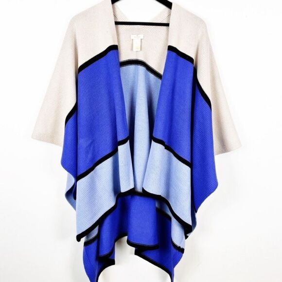 Kate Spade Ruana Wool Blend Poncho - Picture 2 of 7